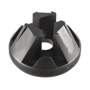 SilencerCo Charlie Flash Hider Front Cap 7.62mm for SilencerCo Chimera, Saker Steel Matte