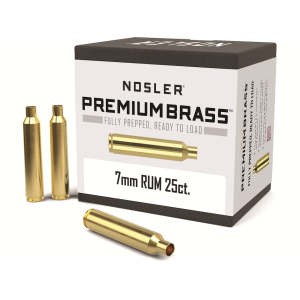 Nosler Premium 7mm Remington Ultra Magnum Brass Box of 25