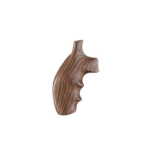 Hogue Fancy Hardwood Grips with Finger Grooves for S&W K, L-Frame Round Butt Pau Ferro