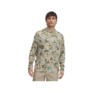 Under Armour Men's Fish Elite Printed Hoodie Sandstorm/Marine OD Green Large