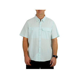 AFTCO Men's Air O Mesh Tech Shirt Quiet Tide Large