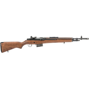 Springfield Armory M1A Scout Squad Semi Automatic Rifle 308 Winchester 18" Blued Threaded Barrel Blued Frame Walnut Fixed Stock