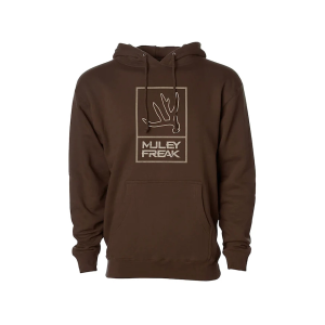 Muley Freak Men's Buck Shed Hoodie Dark Brown Large