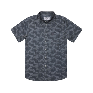 Burlebo Men's Performance Short Sleeve Shirt Stone Camo Medium