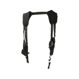 Uncle Mike's Pro-Pak Vertical Shoulder Holster Right Hand Medium Double Action Revolver 4" Nylon Black