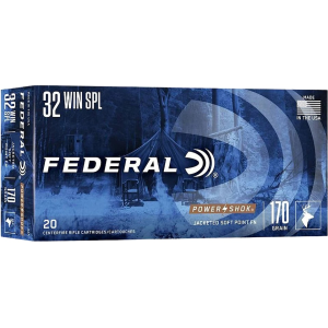 Federal Power-Shok 32 Winchester Special Ammo 170 Grain Jacketed Soft Point Box of 20