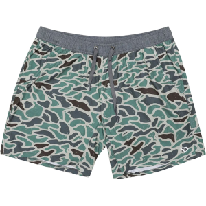 Burlebo Men's Athletic Shorts Retro Duck Camo Large