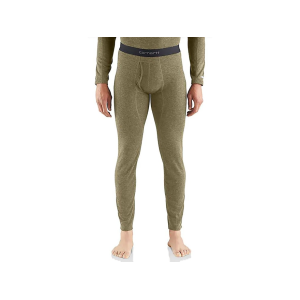 Carhartt Men's Force Midweight Base Layer Pants Burnt Olive Heather Medium