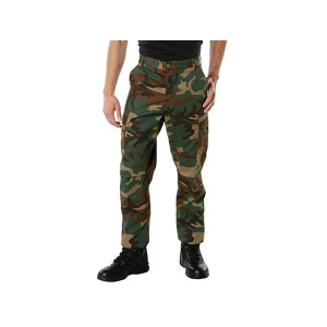 Rothco Men's Tactical BDU Pants Woodland Camo Large