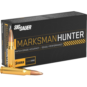 Sig Sauer Marksman Hunter 7mm Remington Magnum Ammo 160 Grain Sierra GameKing Jacketed Hollow Point Box of 20