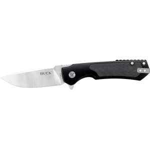 Buck Knives 714 Stinger Pocket Knife 3" Drop Point D2 Satin Blade Aluminum Handle Black