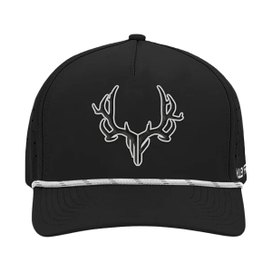 Muley Freak Men's Pro Logo Rope Trucker Hat Black One Size Fits Most