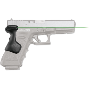 Crimson Trace Lasergrips Laser Sight for Glock Gen-3, Gen-4 17, 17L, 22, 24, 31, 34, 35, 37, 20SF, 21SF Rear Activation Green Laser Polymer Black