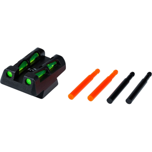 HIVIZ LiteWave Rear Sight CZ 75, 85, P-01 Green/Red/Black