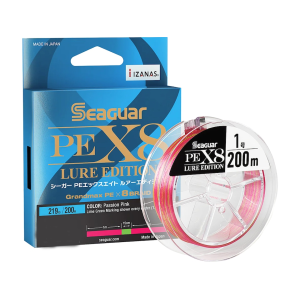 Seaguar JDM PEX8 Lure Edition Braided Fishing Line 21lb 219yd Passion Pink