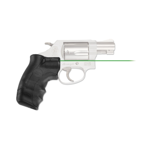 Crimson Trace Lasergrips Laser Sight S&W J-Frame Green Laser Round Butt Black
