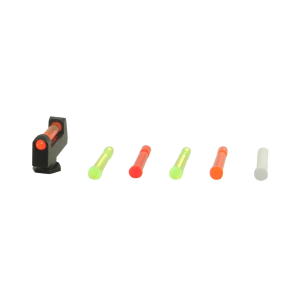 HIVIZ Tall Front Sight Glock 17L, 24, 34, 35 .215" Height Steel .080" Diameter Fiber Optic with 6 Interchangeable Lite Pipes