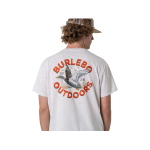 Burlebo Men's Old School Duck Hunt Short Sleeve T Shirt Oatmeal Medium