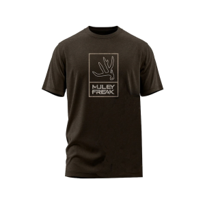 Muley Freak Men's Buck Shed Short Sleeve T Shirt Dark Brown XL