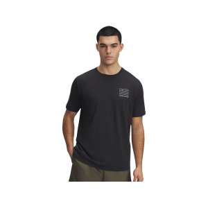 Under Armour Men's Freedom Left Chest T Shirt Black/Titan Gray Medium