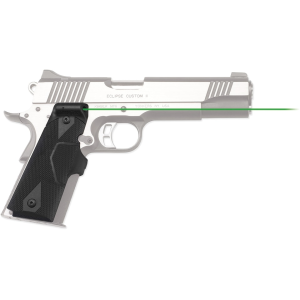 Crimson Trace Lasergrips Laser Sight 1911 Government, Commander Front Activation Green Laser Polymer Black