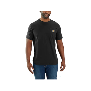 Carhartt Men's Force Relaxed Fit Short Sleeve Crew Neck T Shirt Black 2XL Tall