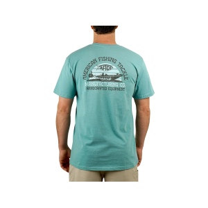 AFTCO Men's Skipping T Shirt Aquifer Heather Medium