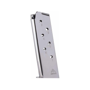 Mec-Gar 1911 Government, Commander Magazine 45 ACP 7-Round Steel Nickel