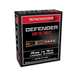 Winchester PDX1 Defender 410 Ammo 3" BB Copper Plated Lead Shot 1/3 oz Box of 10