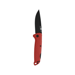 SOG Adventurer LB Pocket Knife 3" Drop Point 5Cr15MoV Titanium Nitride Blade Glass Filled Nylon Handle Red