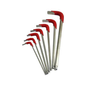 Double Alpha Vinyl Dipped Ball End Allen Wrench Set Long - Double-Alpha