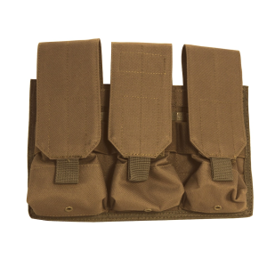MidwayUSA MOLLE Triple AR-15 Magazine Pouch Coyote