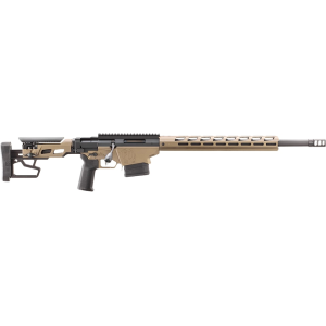 Ruger Precision Bolt Action Rifle 308 Winchester 20" Black Threaded Barrel Smoked Bronze Cerakote Frame Black Folding Stock