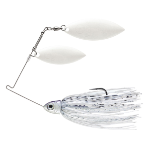 VMC Redline Series Spinnerbait Double Willow 3/8oz Silver Shiner White/White