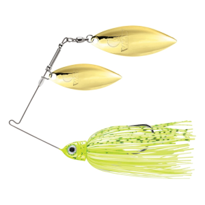 VMC Redline Series Spinnerbait Double Willow 1/2oz Dirty Chartreuse Shad Gold/Gold