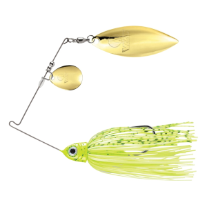 VMC Redline Series Spinnerbait Colorado Willow 1/2oz Dirty Chartreuse Shad Gold/Gold