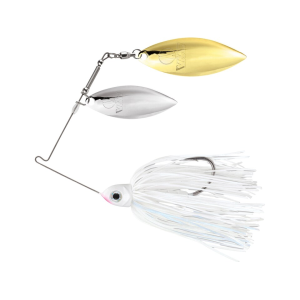 VMC Redline Series Spinnerbait Double Willow 1/2oz White Nickel/Gold