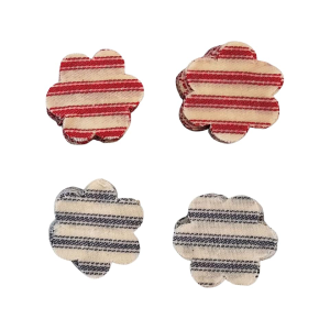 October Country Muzzleloading Pushing Daisies Pillow Ticking Shooting Patches Lubed 50-59 Caliber .015 Thickness 100PK - October Country Muzzleloading