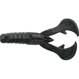 Berkley PowerBait MaxScent Crud Craw 4" Black Blue Fleck