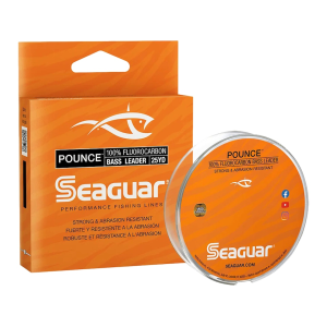 Seaguar Pounce Bass Fluorocarbon Fishing Leader 8lb 25yd Clear