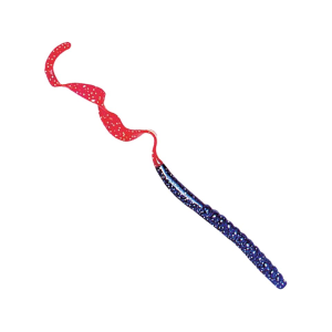 Culprit Original Worm 7.5" Grape Red Tail