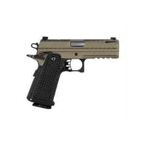Live Free Armory Apollo 11 Compact 9mm Luger Pistol 4.15" Barrel 17+1 Round Flat Dark Earth Slide Black Grip Flat Dark Earth Frame