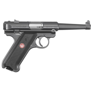 Ruger Mark IV Standard 22LR Pistol 4.75" Barrel 10+1 Round Black Grip Anodized Black Frame
