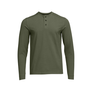 Sitka Gear Men's Foothills Long Sleeve Henley Shirt Olive Green Medium