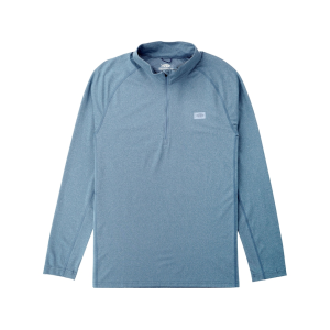 AFTCO Men's Air O Mesh Tech Shirt Bering Sea Heather 2XL