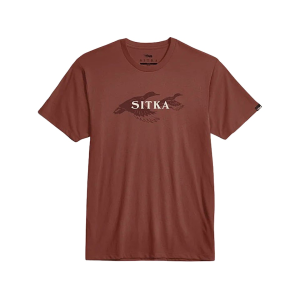 Sitka Gear Men's Rising Teal T Shirt Red Clay Medium