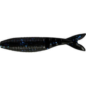 Yamamoto Zako Slim 3.5" Swimbait Black w/ Large Blue Flake
