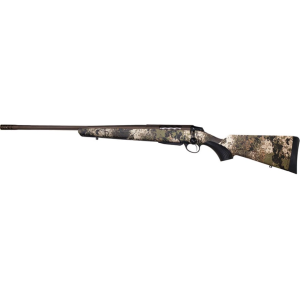 Tikka T3x Lite Bolt Action Rifle 6.5 PRC 24.3" Left Hand Fluted Bronze Threaded Barrel Bronze Frame Veil Wideland Field Stock