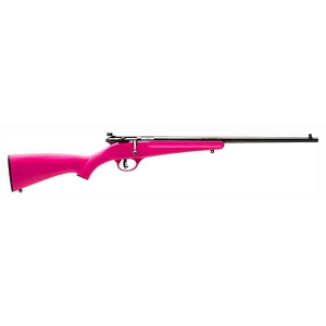 Savage Arms Rascal Bolt Action Youth Rifle 22 Long Rifle 16.13" Blued Barrel Blued Frame Pink Compact Stock