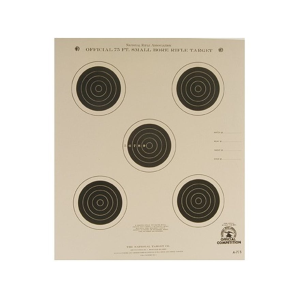 NRA Official Smallbore Rifle Target A-7/5 75' 4 Postion Paper 100PK
